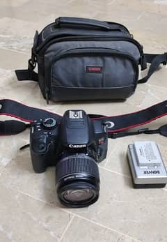 Canon EOS Rebel 650 D DSLR Camera with SD Card, Charger, Bag