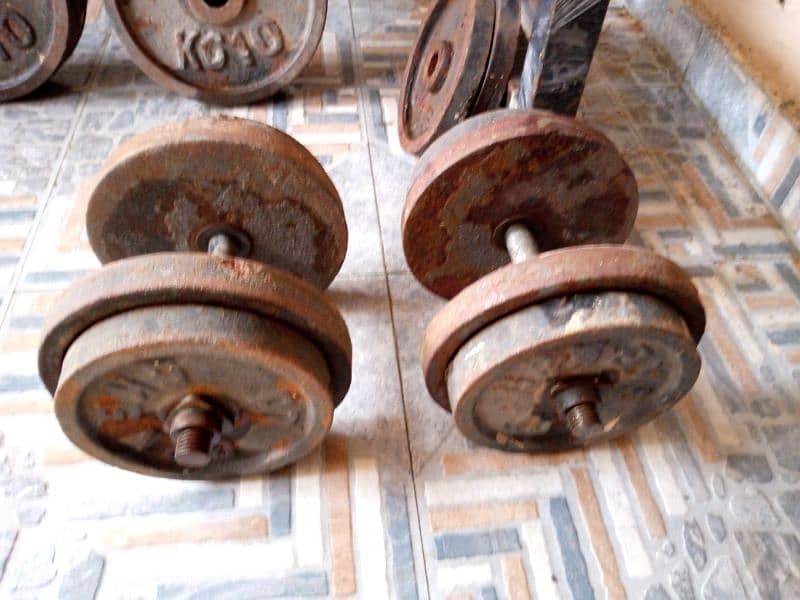 Bench press, Dumbbells, Weight Plates, Weight Rods 9