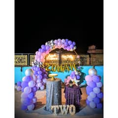 birthday Decoration | balloon garland | Event Decor | Panaflex print