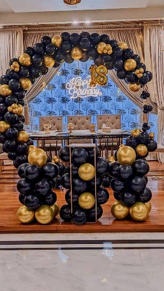 birthday Decoration | balloon garland | Event Decor | Panaflex print 3