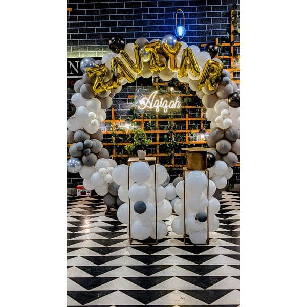 birthday Decoration | balloon garland | Event Decor | Panaflex print 5