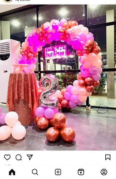 birthday Decoration | balloon garland | Event Decor | Panaflex print 6