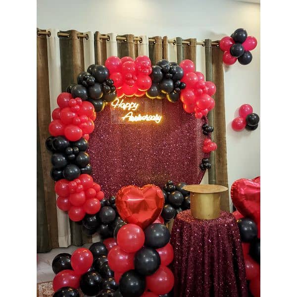 birthday Decoration | balloon garland | Event Decor | Panaflex print 8