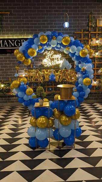 birthday Decoration | balloon garland | Event Decor | Panaflex print 10