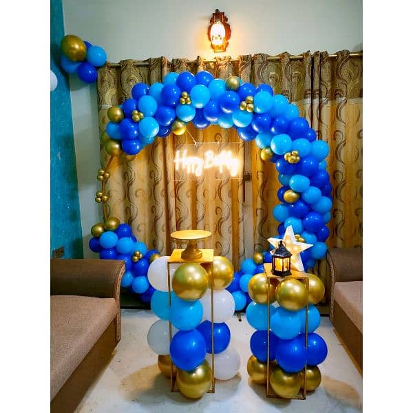 birthday Decoration | balloon garland | Event Decor | Panaflex print 11
