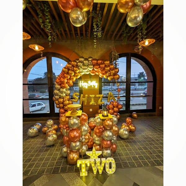 birthday Decoration | balloon garland | Event Decor | Panaflex print 14