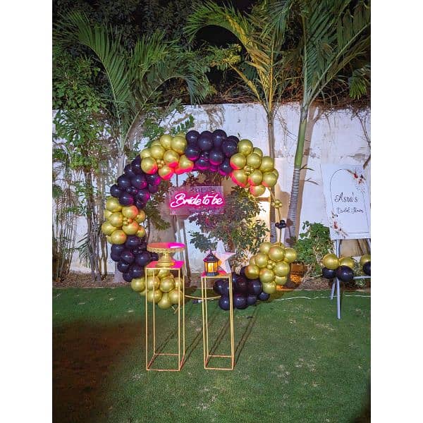 birthday Decoration | balloon garland | Event Decor | Panaflex print 15