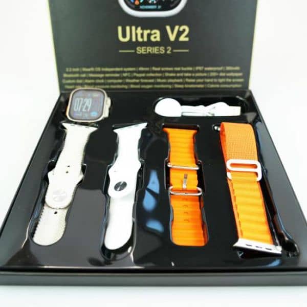 New Fashion (Ultra V2) 4 Straps 2.1'' Large Screen Smart Watch, pleas 1