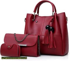 Women Pu Leather Plain Bag 0