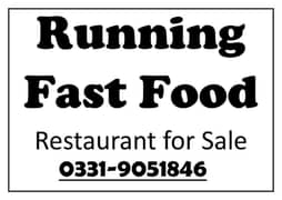 Fast Food for Sale in Running Condition-University of Haripur