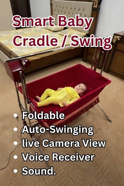 Auto/electric/baby Electric Swing/Cradle /Auto-Swing, Live Camera View 0