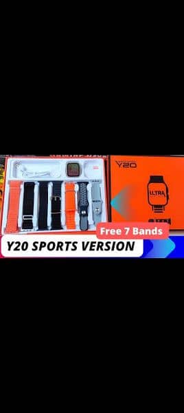 Y20 Ultra Sports version Smart Watch with 7 Straps 4