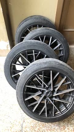lenso original rims with tyres 17 inch