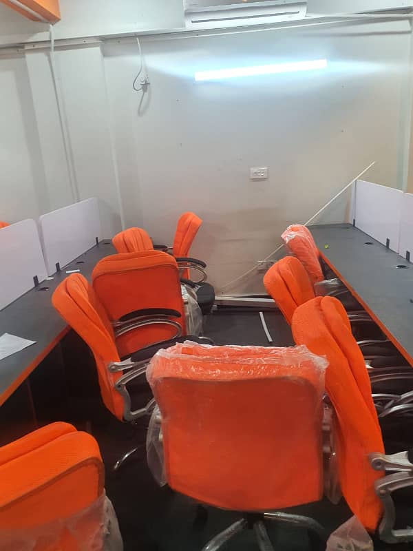 Phase 6 Vip Full Furnished Office For Rent 24&7 Time 55 Person Setting Lift Back Up 2