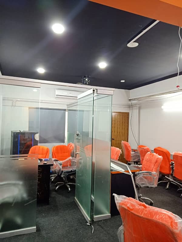 Phase 6 Vip Full Furnished Office For Rent 24&7 Time 55 Person Setting Lift Back Up 10