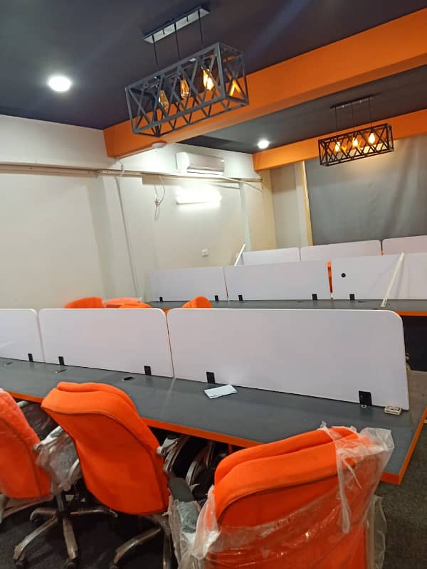 Phase 6 Vip Full Furnished Office For Rent 24&7 Time 55 Person Setting Lift Back Up 13