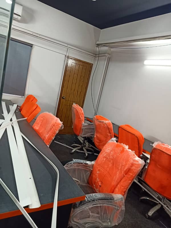 Phase 6 Vip Full Furnished Office For Rent 24&7 Time 55 Person Setting Lift Back Up 16