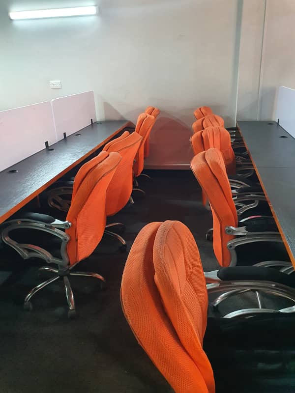 Phase 6 Vip Full Furnished Office For Rent 24&7 Time 55 Person Setting Lift Back Up 26