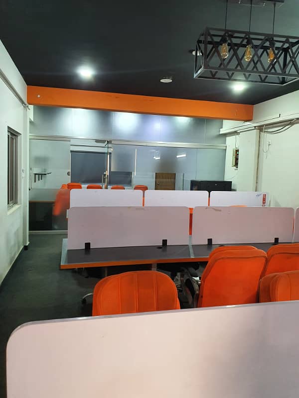 Phase 6 Vip Full Furnished Office For Rent 24&7 Time 55 Person Setting Lift Back Up 27