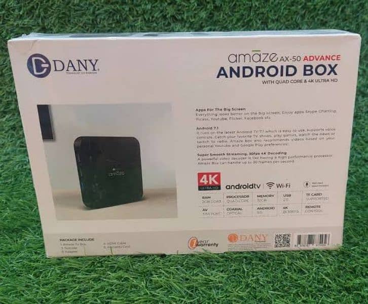 AMAZE AX50 4GB / 32GB Advance Android 9.0 Smart TV Box 4k Ultra HDi 2