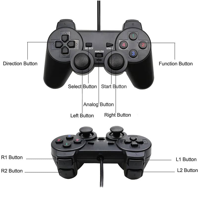 UCOM-704 PC Dual Shock Gaming Joystick Controller Game Pad For PC 7