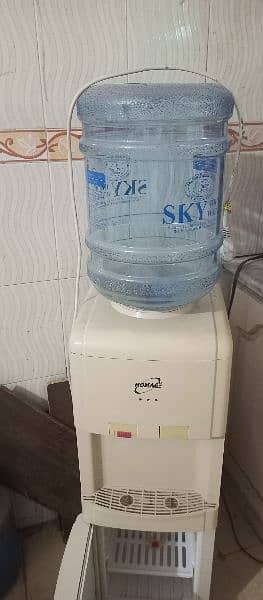 homeage water dispenser with mini fridge with bottle 2