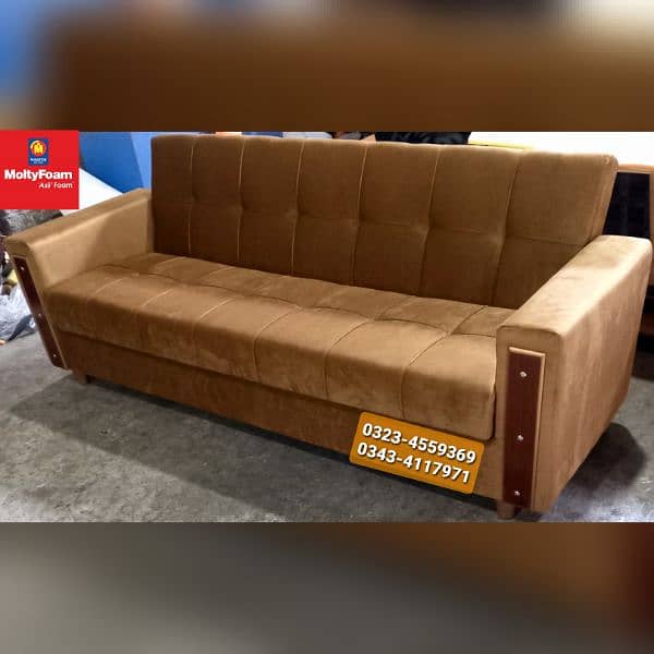 Molty double bed sofa cum bed/dining table/stool/Lshape sofa/chair 17