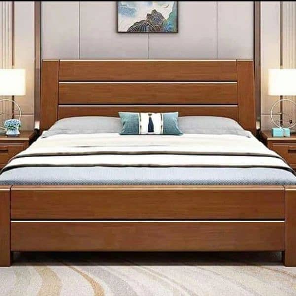 double bed/single bed/shesham wooden/bed dressing/bed set 7