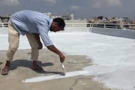 waterproofing treatment membrane sheet and chemical coating