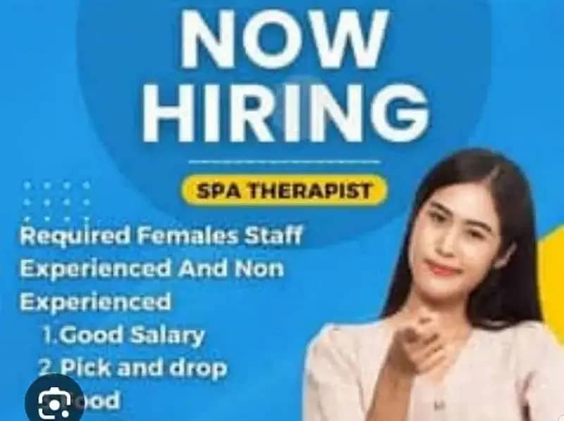 female staff required in Lahore 0