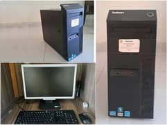 i7 ThinkCentre Tower + 21" Monitor Bundle - Computer For Sale