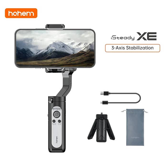 I Steady Xe 3 Axis Handheld mobile stan Gimbal vlogging kit Smartphone 2