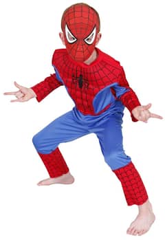 Spiderman ,Superman, Coat,Navy , Character Costume Dress - Multicolor