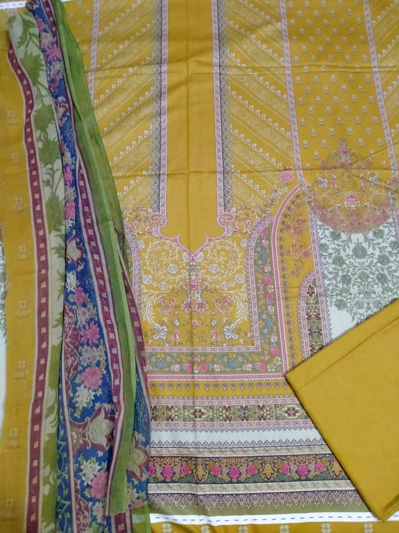 ladies unstitch suit Clothes Gul Ahmed Bin Saeed Whatsapp 03037770296 6