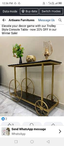 center table console cycle pot stand decorations 3