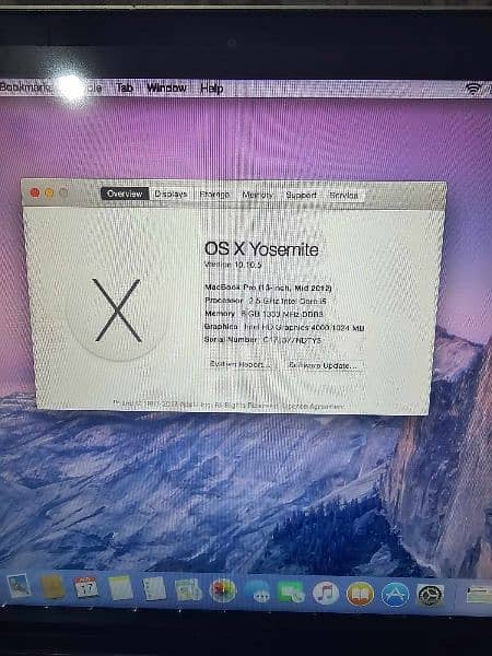 Macbook Pro Mid 2012 OS X Yosemite 5