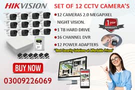 12 CCTV Cameras Set In DHA (HIKVision)