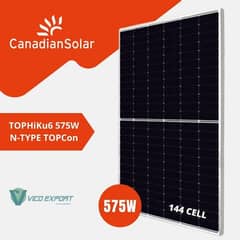 Canadian N Type Bifacial Topcon 580 and 610watt