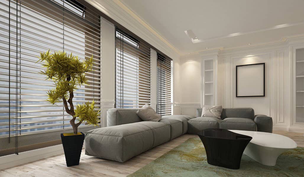 Roller Blinds, Wooden Blinds, Automatic Blinds/curtains in Lahore 4