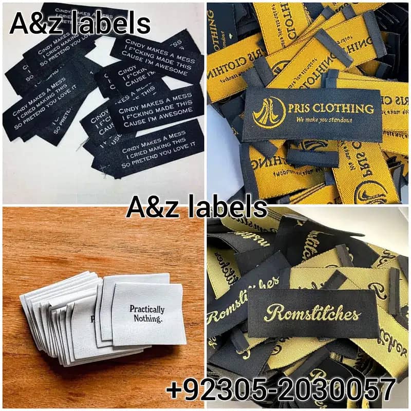 Woven Labels|Woven Tag|Hang Tag|Flyers|Bopp Shopper|Patches 4