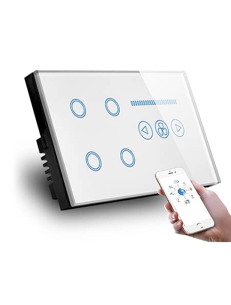 Smart Wifi Touch Gang Switchboards Compatible with alexa and google ho 1