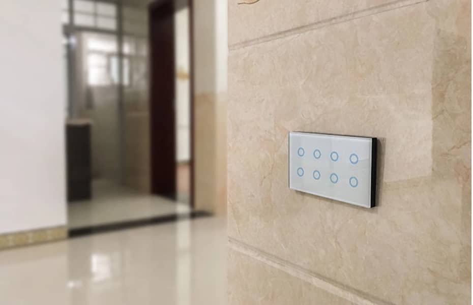 Smart Wifi Touch Gang Switchboards Compatible with alexa and google ho 4