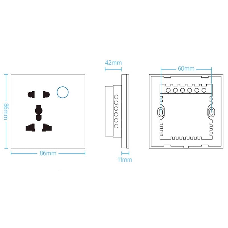 Smart Wifi Touch Gang Switchboards Compatible with alexa and google ho 7