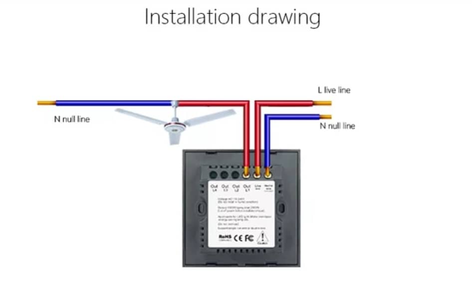 Smart Wifi Touch Gang Switchboards Compatible with alexa and google ho 15