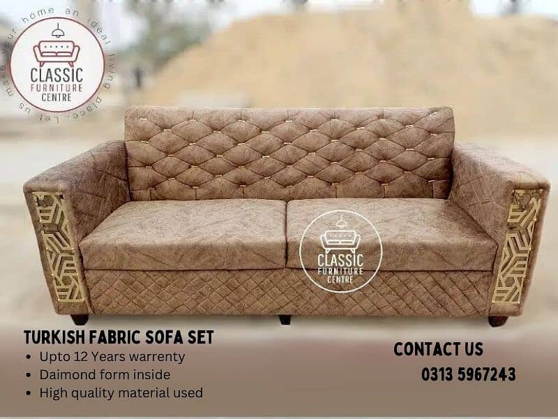 Modern Five Seater Sofa | Six Seater Modern Turkish style sofa set 6
