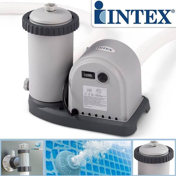 INTEX 28636  filter pump (1500 GPH) for above ground swimming pools. 1