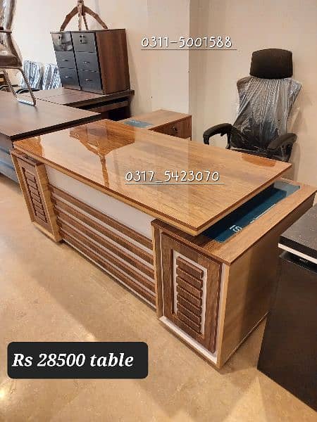 Smart Executive Table For Office | Modern Office Tables | Full set 18