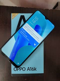oppo A16k 4 64 box charger available 10/10 condition