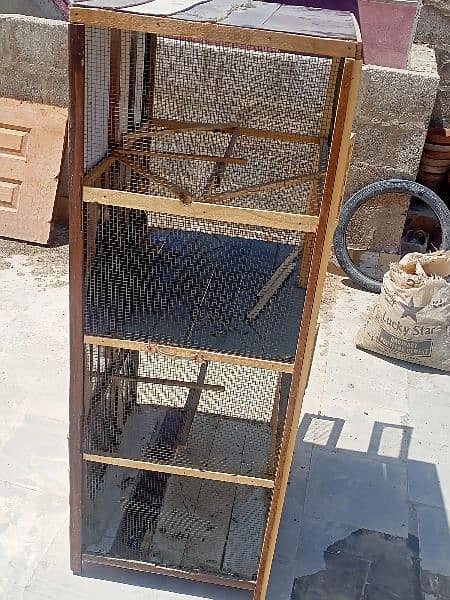 Double Storey Wooden Cage for Hens and Chicks . 2