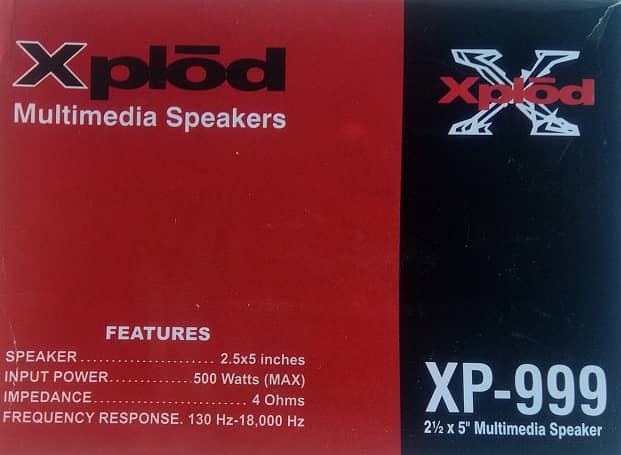 Pack Of 2 - Xplod 2.5x5 Inch 2 Way Car Audio Sound System Speaker 500 4